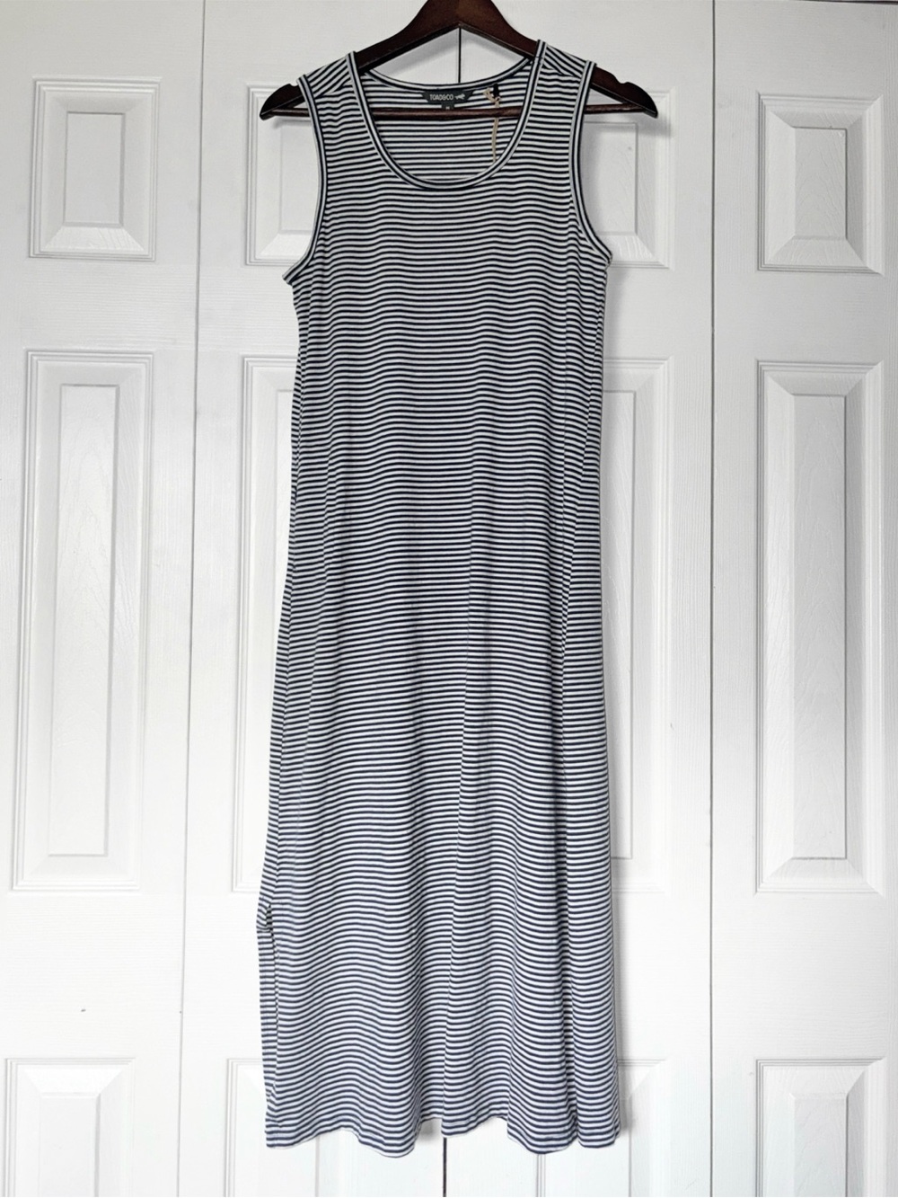 NWOT Toad & Co Stripe Midi Tank Dress Size Medium | Resort Athleisure